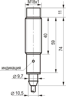 Габариты ISN EF41A-43N-8-LZ